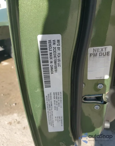 2022 Dodge Charger R/T z USA, uszkodzony, nr VIN 2C3CDXCT0NH109761